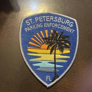 Vintage Obsolete St. Petersburg Fl Parking Enforcement Police Dept. Patch - Picture 1 of 2
