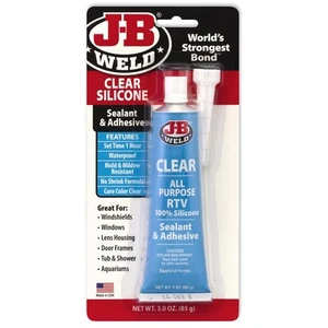 J-B Weld 31310 All-Purpose RTV Silicone Sealant and Adhesive - 3 oz. - Clear - Picture 1 of 1