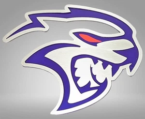 Badges Purple Redeye Hellcat Inlay 2pc fits 15-23 Dodge Challenger SRT Hellcat - Picture 1 of 3