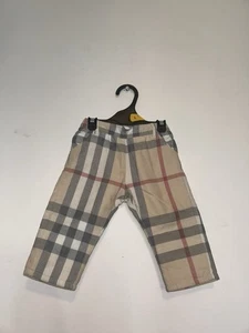 PANTALONES ELÁSTICOS A CUADROS NOVA BEBÉ BURBERRY NIÑO TALLA 6-9 MESES - Imagen 1 de 5