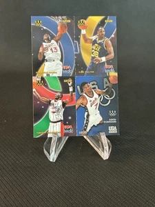 1996 SkyBox USA Basketball - Quads #Q11 Shaq Malone Hakeem Robinson - Picture 1 of 2