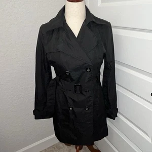 Guess Double Breasted Long Sleeve Trench Coat Size M - Picture 1 of 11