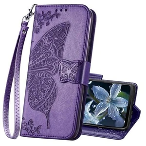 for Moto G Play 2024 Phone Case Wallet,Women Butterfly Embossed PU Leather - Picture 1 of 8