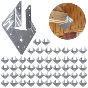 Hurricane Ties for Rafters 50 Pack, 18-Gauge Hurricane Roof Straps for Shed, ... - Picture 1 of 6