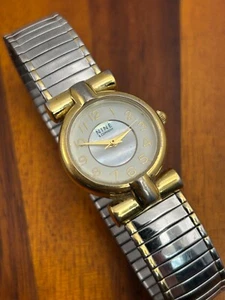 Nine & Company Women's Watch MOP Dial Gold Tone Stretch Band 23mm - New Battery - Picture 1 of 5
