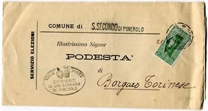 1930 Virgilio 25 cent. isolato su piego San Secondo dest. Borgaro Torinese - Bild 1 von 1