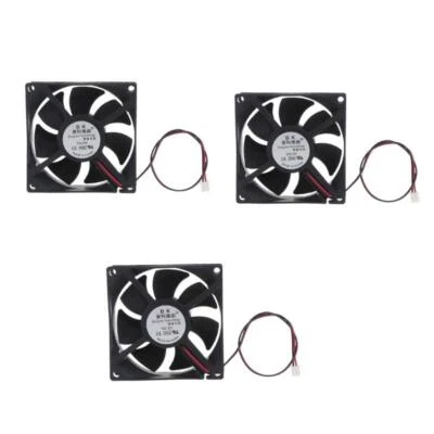 80mm/3.15 inch DC 12V 5V 24V Computer Fan 2 Pin XH 2.54 8025 Cooling Fan 3300RPM - Image 1 of 4