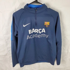 Nike Pullover Mens S Blue 1/4 Zip Soccer Dri Fit Team Academy 18 Barca Nashville - Picture 1 of 9