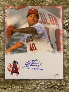 Bartolo Colon Signed 11x14 Photo Anaheim Los Angeles Angels EXACT PROOF PSA COA - Picture 1 of 4