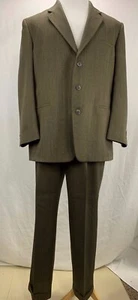 J Ferrar Custom Fit Suits Mens Brown Blazer Jacket 44R Slacks Pants 33x29 - Picture 1 of 10