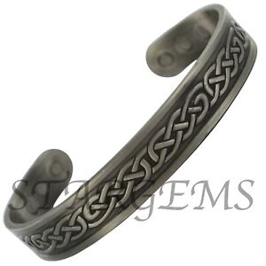 MENS COPPER MAGNETIC THERAPY HEALING HEALTH STRENGTH BANGLE BRACELET CELTIC GIFT