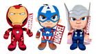 Marvel 8"-9" Plush SET of 3 Iron Man Captain America Thor Avengers Kids Toys NWT