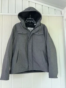 Chaqueta de Camionero Levi Hombres Sherpa Forrada con Capucha Cremallera Resistente al Agua Grafito Talla L - Imagen 1 de 11
