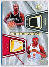 2007-08 SP Game Used Bruce Bowen & Josh Smith Fabrics Dual Patch #AFD-BS (21/50)