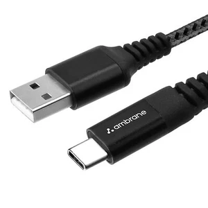 Ambrane Unbreakable 3A Fast Charging Braided USB - Type C Cable – 1.5 m RCT15(A) - Picture 1 of 13