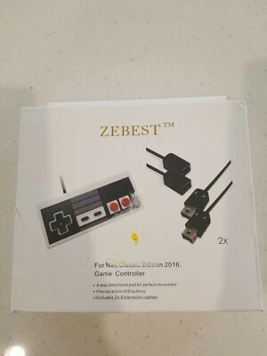New ZEBEST NES Classic Edition 2016 Video Game Controller With 2-6' Ext Cables - Image 1 of 3
