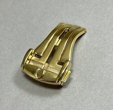 New 18mm GOLD PLATED Deployment Clasp / Buckle For Omega.