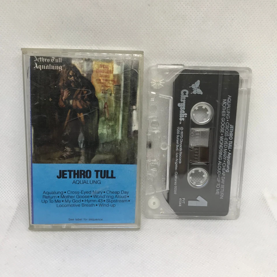 Jethro Tull (1973 Cassette) Aqualung Clear Tape Chrysalis TESTED - Image 1 of 1