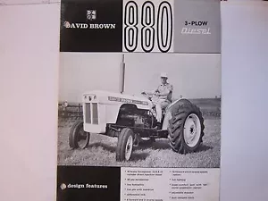 Vintage 1960's David Brown 880 3 Plow Diesel Tractors Brochure LOTS More Listed - Picture 1 of 1