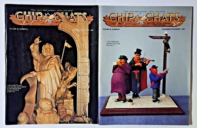 Lot of 2 1992 Chip Chats National Wood Carvers Association magazines pre-owned - Image 1 of 3