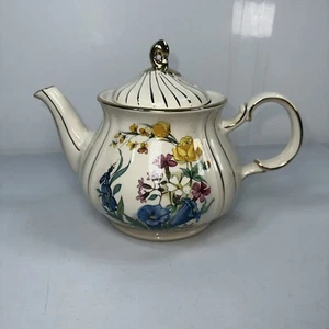 Vintage Sadler English Teapot Made in England Floral Wild Flowers Cottage - Picture 1 of 15