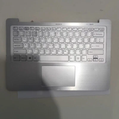 Palmrest US Backlit Keyboard Touchpad Silver for Sony SVF11 SVF11N - Image 1 of 2