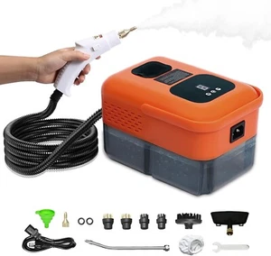 Handheld Steam Cleaner 2500W Pressurized Steamer Cleaning 14 Accessories Grout - Picture 1 of 7