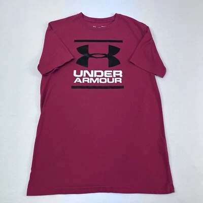 Under Armour Men’s Graphic T Shirt Size Small Red Heat Gear Loose Fit Athletic - Image 1 of 4