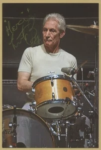 Charlie Watts (1941-2021) - The Rolling Stones - Signiertes Foto - 2016 - COA - Bild 1 von 1