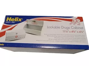 Helix Lockable Drug Cabinet with Two Keys Mountable New In Box New - Picture 1 of 3