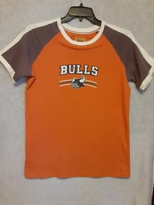 Adult Chicago Bulls TShirt Sz M VTg Orange White Short Sleeve Cotton - Picture 1 of 10