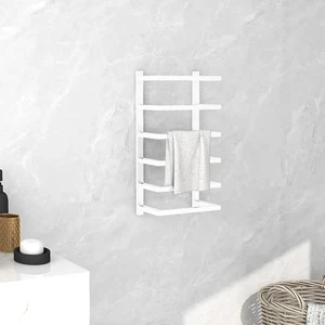Toallero Toallero Acero Blanco Rectangular Moderno - Imagen 1 de 7