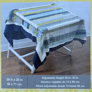 SCHÖNER DRITZ 3129 PVC LEICHTER STEPPBODENRAHMEN 39 X 28 VERSTELLBAR TRAGBAR - Bild 1 von 3