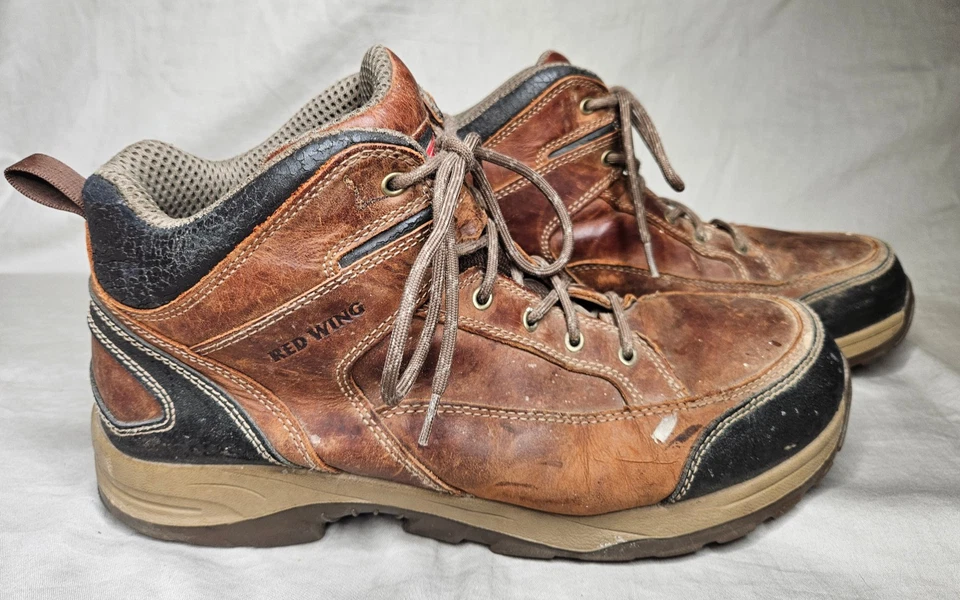 Botas de Trabajo Red Wing Puntera de Acero para Hombres 11.5 Cuero Marrón Resistente al Deslizamiento Zapato de Seguridad Foto 1 de 4