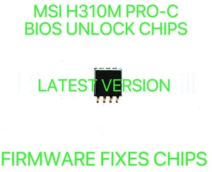 MSI H310M PRO-C, NO PASSWORD FIRMWARE BIOS CHIP LATEST VERSION - Picture 1 of 1