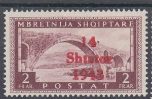 ALBANIEN 1943 - DEUTSCHE BESETZUNG WW WK II - OVERPRINT Mi.: 12 - **MNH** - Picture 1 of 2