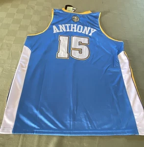Vintage Adidas Denver Nuggets Carmelo Anthony #15 Trikot Größe 54 2x L Neu mit Etikett - Bild 1 von 16