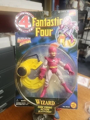 🔥Figura de colección 1996 Toy Biz Marvel Fantastic Four Wizard sellada nueva🔥 Foto 1 de 2