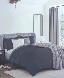 Koolaburra by UGG Koolawash Twin/Twin XL Comforter Set Navy - Picture 1 of 1