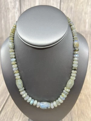 Collar de labradorita Jay King Mine Finds .925 18-1/4-21" nuevo en caja Foto 1 de 4