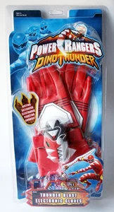 SELTEN 2004 POWER RANGERS DINO THUNDER BLAST ELEKTRONISCHE HANDSCHUHE HOSENTRÄGER NEU VERSIEGELT - Bild 1 von 8