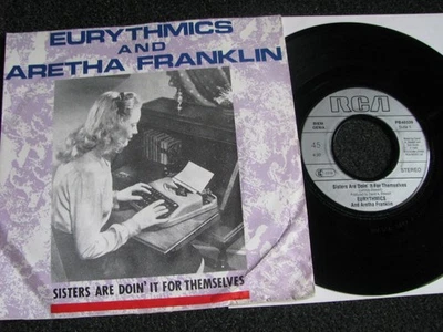 Eurythmics-Aretha Franklin-Sisters are doin it for Themselves 7"-1985 German-RCA - Bild 1 von 2