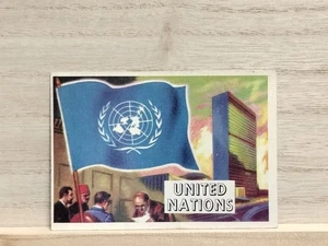 1956 Topps Flag of the World Card # 80 United Nations - Picture 1 of 9