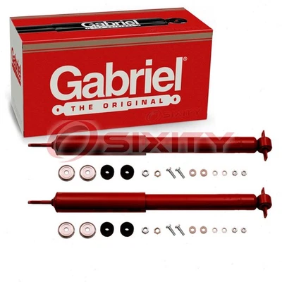 2 pc Gabriel Front Shock Absorbers for 1999-2004 Jeep Grand Cherokee Spring bk - Image 1 of 4