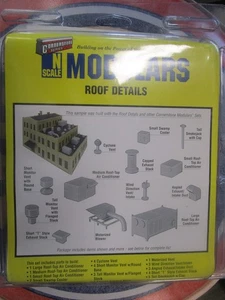 N Scale Modular Structure Parts: Roof Details by Walthers (W12) - Picture 1 of 1