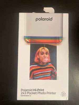 Polaroid Hi-Print Gen 2x3 Pocket Photo Printer -White - New - Image 1 of 2