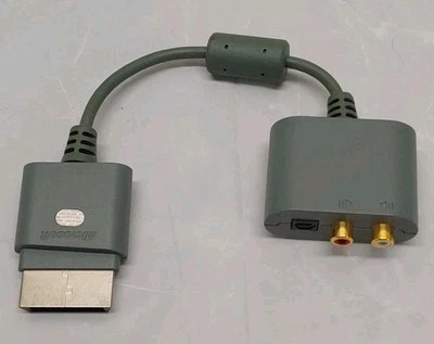 Official Microsoft Xbox 360 RCA Optical AV Audio Adapter Cable - Genuine OEM. - Image 1 of 4