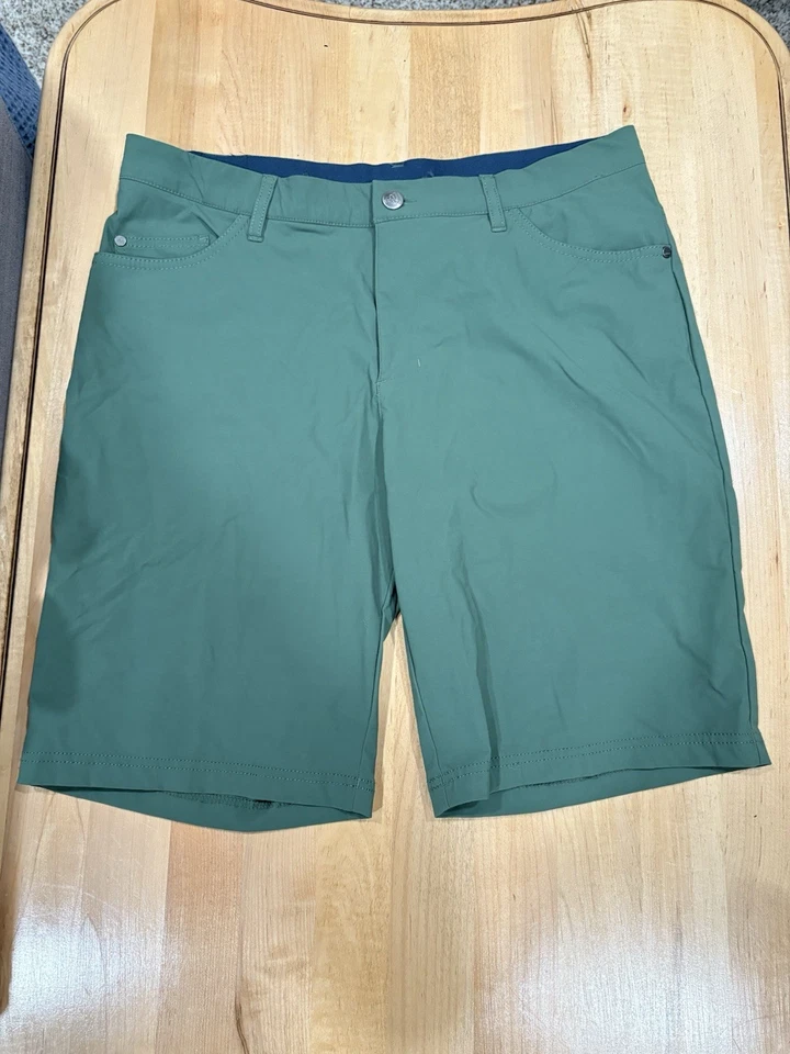 Pantalones Cortos de Golf Adidas Verde Golf Go-To 5 Bolsillos, Ajuste Regular 10” W33 (Al Por Menor: $80) Foto 1 de 3
