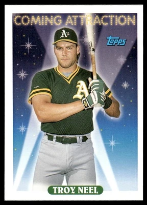 1993 Topps Troy Neel Oakland Athletics #807 - Image 1 of 2