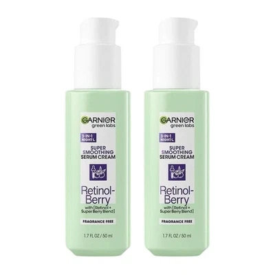 Garnier Retinol-Berry Serum Cream 50mL – Pack of 2 3-in-1 Night Smoothing Treatm - image 1 of 4